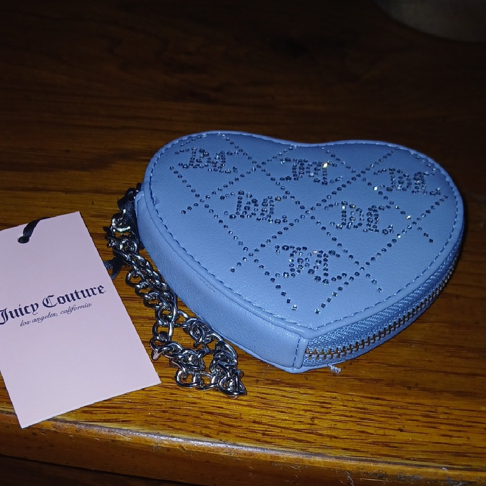 Juicy Couture Blue Perforated Clutch